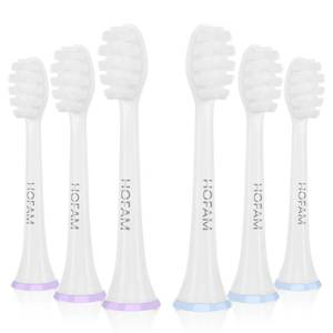 lot 16360 image: HOFAM 6 Pack Soft Toothbrush Replacement Heads for Philips Sonicare, Electric Replacement Brush Head Compatible with Phillips Sonic Care Toothbrush Head White(Soft Bristles) - Retail $10