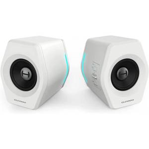 lot 13160 image: G2000 32W PC Computer Speakers for Gaming Desktop PC Laptop Mac Computer Woofer Speakers Bluetooth USB 3.5mm AUX Inputs RGB Lights Multimedia Speakers White - Retail $93