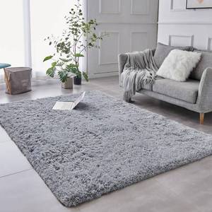 lot 13169 image: TABAYON Luxury Shag Area Rug, 3x5 Feet Grey Rectangle Plush Fuzzy Rugs, Non-Slip Shaggy Furry Carpets for Kids Room Bedroom - Retail $20