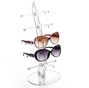 lot 13176 image: Eyeglasses Sunglasses Storage Display Stand Holder Organizer Case Show Rack for 5 Glasses - Retail $9