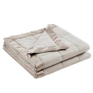 lot 13184 image: Madison Park Windom Down Alternative Blanket, Premium 3M Scotchgard Moisture Wicking Treatment, Lightweight and Soft Bed Cover For All Season, Satin Trim, Grey Twin - Retail $27