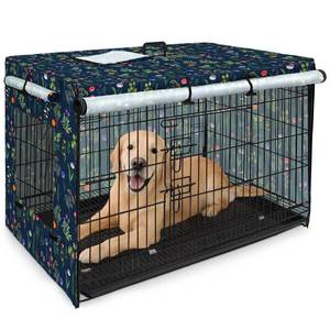 lot 13192 image: Bienbee Dog Crate Cover, 36 inches Windproof Crate Covers for Dog Cages Breathable Dog Kennel Cover Double Sided Zipper Dog Cage Cover for Wire Dog Cage Indoor Outdoor Protection - Retail $22