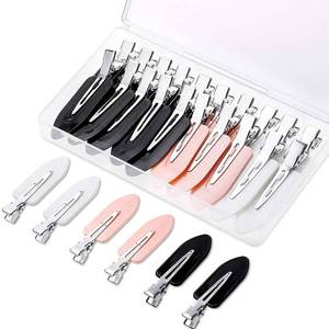 lot 14318 image: Gingbiss 20 Pcs No Bend Hair Clips, No Crease Hair Clips Curl Pin Clips with Storage Box for Hairstyle Bangs Waves Makeup Application - Retail $6