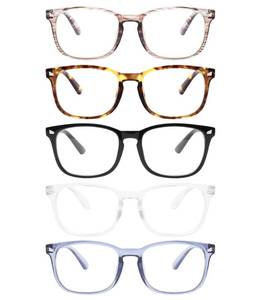 lot 14324 image: MIGSIR Blue Light Blocking Glasses for Computer Gaming, Fashion Fake Helps Reduce Screen Fatigue Eyeglasses for Women Men - Retail $16