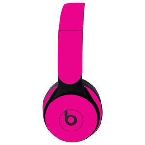 lot 14348 image: MightySkins Skin for Beats Solo Pro Wireless Headphones - Solid Hot Pink  Protective, Durable, and Unique Vinyl Decal wrap cover  Easy To Apply, Remove, and Change Styles  (BESOLOPR-Solid Hot Pink) - Retail $22