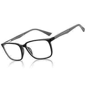 lot 14368 image: BLUEMOKY Blue Light Reading Glasses for Men, Sport Square Frame Readers, Anti Glare Computer Glasses(Black,2.25) - Retail $17