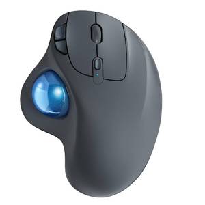 lot 14375 image: Nulea M501 Wireless Trackball Mouse, Rechargeable Ergonomic, Easy Thumb Control, Precise and Smooth Tracking, 3 Device Connection (Bluetooth or USB Receiver), Compatible for PC, Laptop, Mac, Windows. - Retail $33
