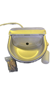 lot 15903 image: Wall-Mounted Pet Drinking Fountain with Hardware - Retail $45