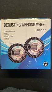 lot 15904 image: 8-inch Professional Derusting Weeding Wheel - Retail $15