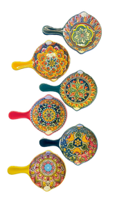 lot 15909 image: Hand-Painted Turkish Mini Ceramic Spoon Rest Set - Retail $45