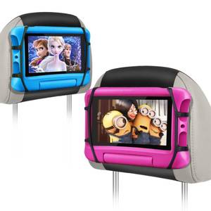 lot 4087 image: WONNIE Car Tablet Holder, Upgraded iPad Holders for Car Mount Headrest, iPad Mount Back Seat for Kids with Anti-Slip Strap, Silicone Holding NetFits All 7-12.9 Tablets, 2 Pack - Retail $18