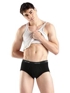 lot 4102 image: Calvin Klein Mens Cotton Classics 3-Pack Brief - Retail $32