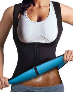 lot 4122 image: DoLoveY Women Neoprene Sauna Vest Waist Trainer Hot Sweat Slim Corset Body Shaper with Zipper Workout Tank Top - Retail $20