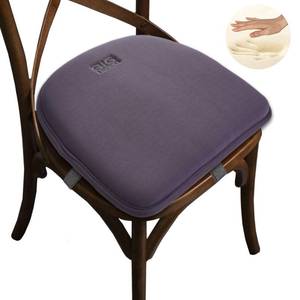 lot 4129 image: Big Hippo Chair Pads, Memory Foam, Seat Cushion Non Slip Rubber Back Thicken Chair Padding with Elastic Bands for Home Office Outdoor Seats (Gray-1pc) - Retail $26