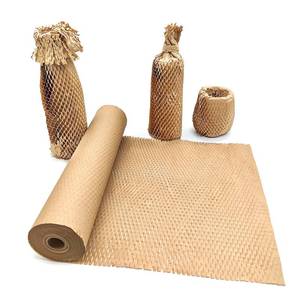 lot 4153 image: Honeycomb Packing Paper, 15 x 131 Packing Paper Substitute Alternative for Bubble Cushioning Wrap for Moving Shipping Packaging, Recyclable Moving Supplies Bubble Packing Wrap Protective Roll - Retail $17in
