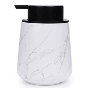 lot 4203 image: Bosilunlife Hand Soap Dispenser - Marble Lotion Dispenser 12Oz Ceramic Soap Dispenser Bathroom Refillable Liquid Pump Dispenser for Bathroom Kitchen Dispenser for Dish Soap with Easy-to-Press Pump - Retail $17
