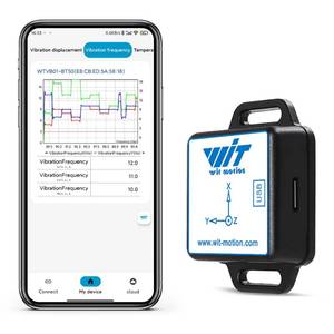 lot 4209 image: BLE Vibration Sensor WTVB01-BT50 Smart Vibration Module Ar-duino, 3-axis Vibration(AmplitudeFrequencyDisplacementSpeed) Detector, Wireless Acceleration Shock Motor Monitor - Retail $48