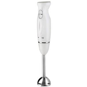 lot 4211 image: OVENTE Immersion Hand Blender, 300W Electric Handheld Portable Stick Mixer with 2 Mixing Speed and Stainless Steel Blades for Effortless Blending Smoothies, Shakes, Puree or Baby Food, White HS560W - Retail $17