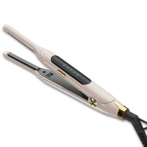 lot 4215 image: Mvxitanny Mini Flat Iron 310 Small Flat Irons for Short Hair,Pixie Cut and Bangs,Tiny Hair Straightener for Edge with LED Display,Travel Thin Hair Straightener with Dual Voltage,Auto Shut OffKhaki - Retail $17