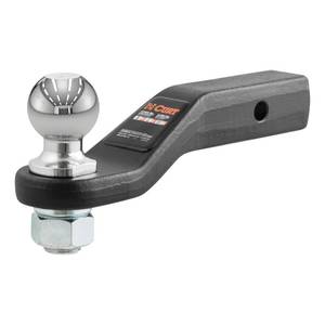 lot 5674 image: CURT 45331 Trailer Hitch Mount with 2-516-Inch Ball, Fits 2-Inch Receiver, 15,000 lbs, 2-In Drop - Retail $95