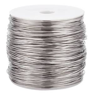 lot 16388 image: BENECREAT 426 Feet 21 Gauge Single Strand Tiger Tail Beading Wire, Stainless Steel Craft Jewelry Beading Wire for Crafts, Jewelry Making, Sculpture Frame - Retail $13
