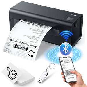 lot 16394 image: ZRHI Thermal-Shipping-Label-Printer for Small Business 4x6 Bluetooth Thermal Label Printers 300mms Compatible Windows Mac, Android, Desktop Print Sticker Makers Machine widely Used for Amazon,Ebay - Retail $60