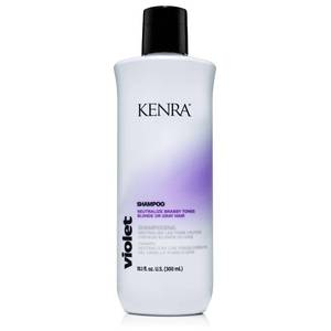 lot 16410 image: Kenra Violet Shampoo  Eliminates Brassy Tones  Purple Pigment  Deposit  Neutralizes Yellow  Moisturizes Processed Hair  Enhances Vibrancy of Blonde or Gray Hair  Color Safe  10.1 fl. oz. - Retail $21
