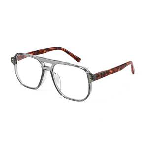 lot 20334 image: FEISEDY Retro Aviator Reading Glasses Women Men Blue Light Blocking Reader Plastic Lightweight Frame B0071(Grey,3.0x) DAMAGED  - Retail $17