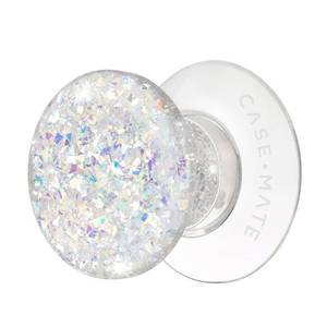 lot 20395 image: Case-Mate Minis - Cell Phone StandGrip - Suction Cup Cell Phone Holder Removable for Wireless Charging for iPhones, Android Smartphones, Kindles and More - Twinkle Stardust - Retail $10