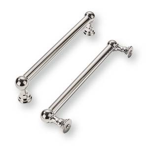 lot 20408 image: khtumeware 2 Pack 5 Inch Hole Center Polished Nickel Cabinet Pulls Heavy Duty Solid Cabinet Handles cabinets Dressers Kitchens Handles Bathroom cabinets - Retail $11