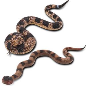 lot 20424 image: Upitry Rubber Snakes Fake Snake Rattlesnake - Realistic Keep Birds Away - Prank Life Size Toy That Look Real - Garden Plastic Scare Birds - Christmas Toys - Retail $15