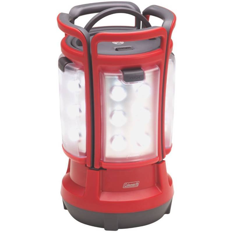 lot 2912 image: Coleman Quad LED Lantern Special Edition Ultra Bright 190 Lumens, Red