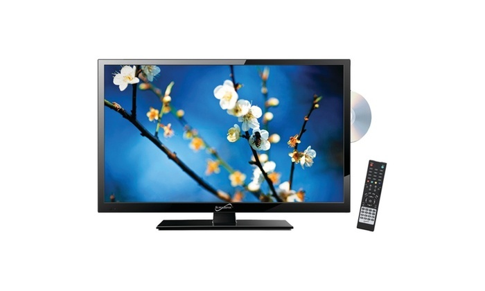 lot 4122 image: Supersonic SC-2212 22 Widescreen LED HDTV with Built-in DVD Player By Supersonic