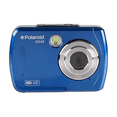 lot 4130 image: Polaroid IS048 Waterproof Instant Sharing 16 MP Digital Portable Handheld Action Camera, Blue