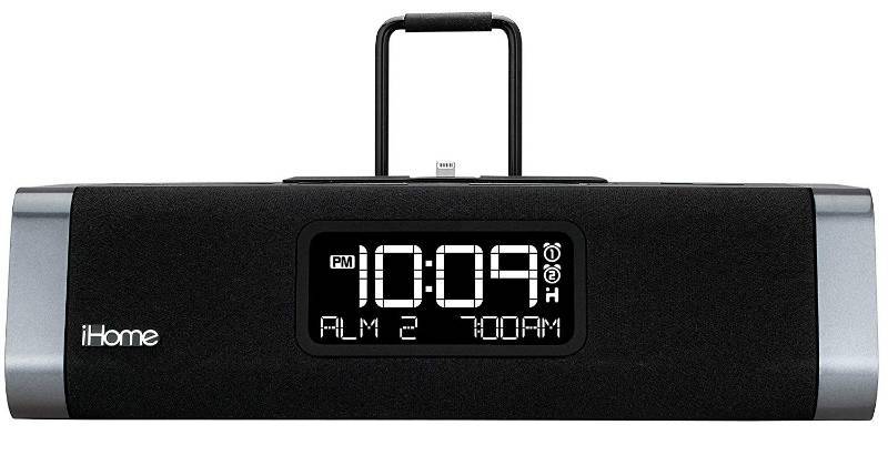 lot 4131 image: iHome iDL45BC Dual Charging Stereo FM Clock Radio with Lightning Dock and USB ChargePlay � Black