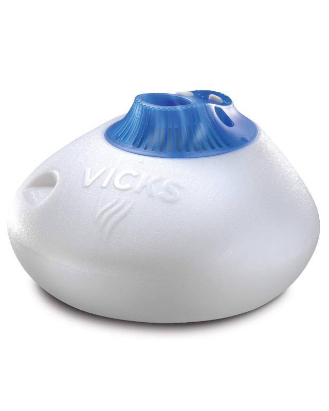 lot 5374 image: Vicks Warm Steam Vaporizer with Nightlight, Vaporizer for Bedrooms, Baby, Kids Rooms, Auto-Shut Off, 1.5 Gallon Tank (OPEN BOX, AS IS)