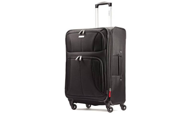 lot 5587 image: Samsonite Aspire Xlite Softside Spinner Luggage (MISSING WHEEL AS IS)