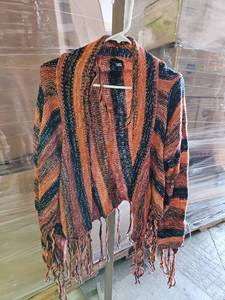 lot 557 image: Rue21 XL Striped Fringe pull on jacket