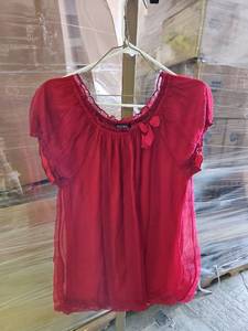 lot 560 image: George Red Chiffon Blouse XL