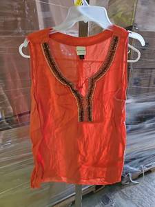 lot 562 image: Sonoma Orange Beaded Tank Top XL