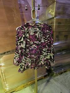 lot 569 image: Purple Camo Print Long Sleeve see through jacket