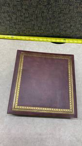 lot 1071 image: Vintage Burgundy Photo Album with Gold Trim