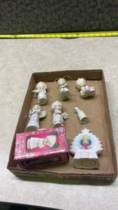 lot 1077 image: Vintage Precious Moments Angel Ornament Collection