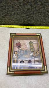 lot 1098 image: Vintage 3D Shadow Box Fireman Scene
