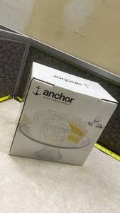 lot 1114 image: Anchor Hocking Glass Pedestal Cake Dome