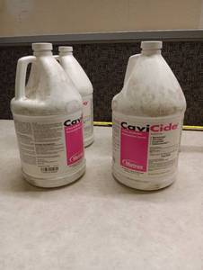lot 10 image: Metrex CaviCide Surface Disinfectant - 1 Gallon Bottles - Lot of 4