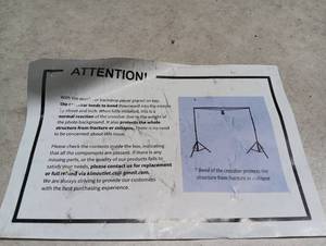 lot 49 image: Photography Backdrop Support Stand System
