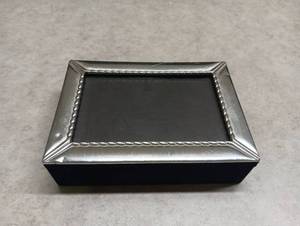 lot 72 image: Vintage Style Silver-Trimmed Jewelry Box