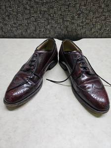 lot 78 image: Vintage Cordovan Wingtip Oxford Dress Shoes Size 7.5