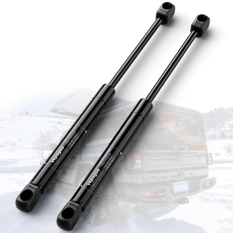 lot 31609 image: Vepagoo ML3385 15 inch 90Lb400N Gas Shocks Struts Lift Support for Truck Tool Box Leer are Camper Shell Truck Topper Rear Window, RV Door Storage Hatch Doors, 2pcs (1pair)
